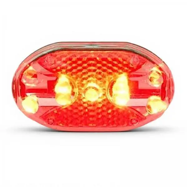 2xShoulder Light, light-emitting diode Warning Blinker, Waterproof Fasten-On, Evening 9-LED Red With 2xAAA Battery