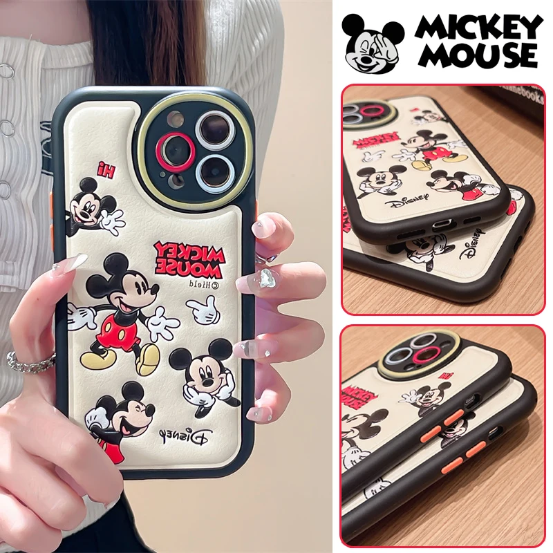 

Чехол для телефона с изображением Микки Мауса Для IPhone 15 14 12 13 11 Pro Max