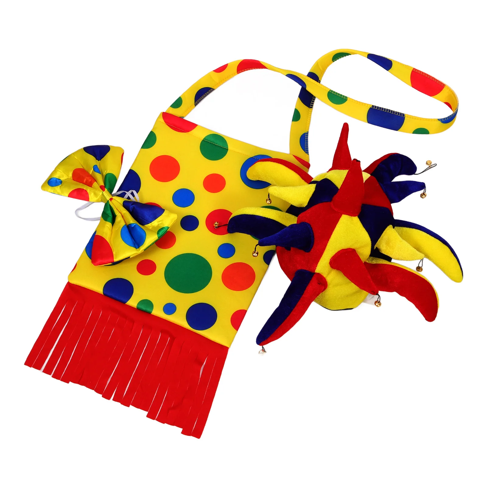 

1 Set Cosplay Prop Hat Bag Bowtie Funny Costume For Halloween Carnival Party Festival Mardi Gras Clown Headdress Adults Teens