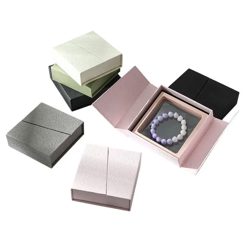 Earring Storage Slanted Flip Cover Necklace Case Bracelet Holder Magnetic Closure Jewelry Box For Home Storage Women Gift