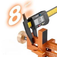 Wardrobe Cabinet Door Panel Installation Jig Clamp Aluminum Alloy Positioning Opening Hole Tool Woodworking Auxiliary Hand Tools