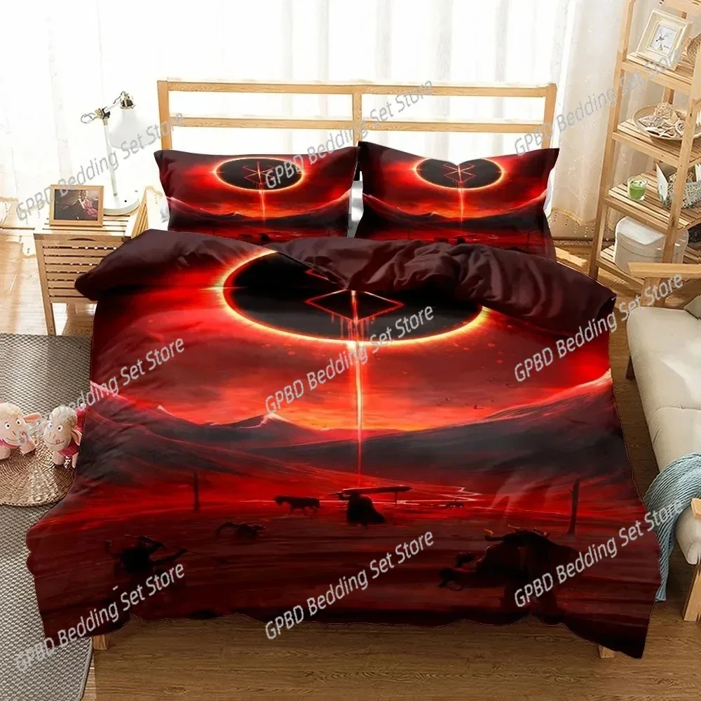 2024 Berserk Anime 3D NEW Duvet Cover Pillowcase Bedding Set Adult Boy Girl Bedroom Decoration Children Single Double Large
