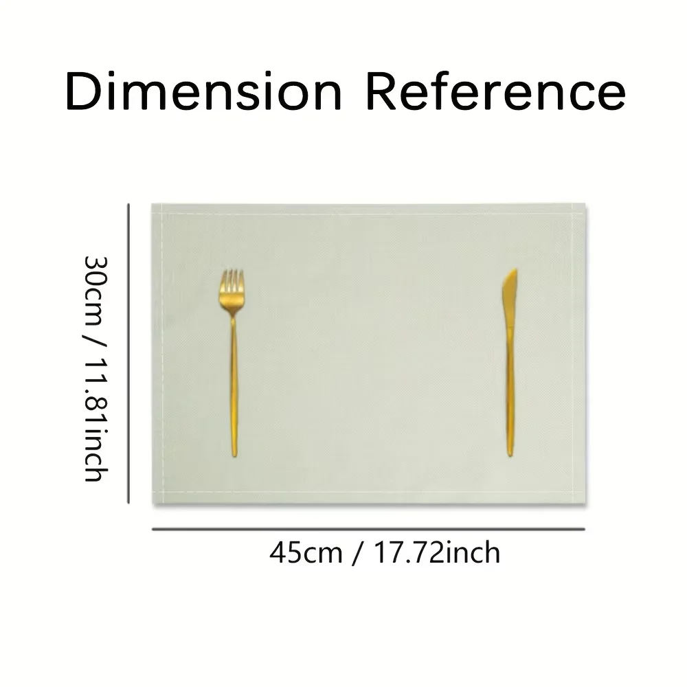 سجادة أدوات مائدة VIKAMA مقاومة للماء باللون الأسود والذهبي: حصيرة كوب/طاولة لتناول الطعام في المطبخ وغرفة المعيشة وديكور المنزل #6