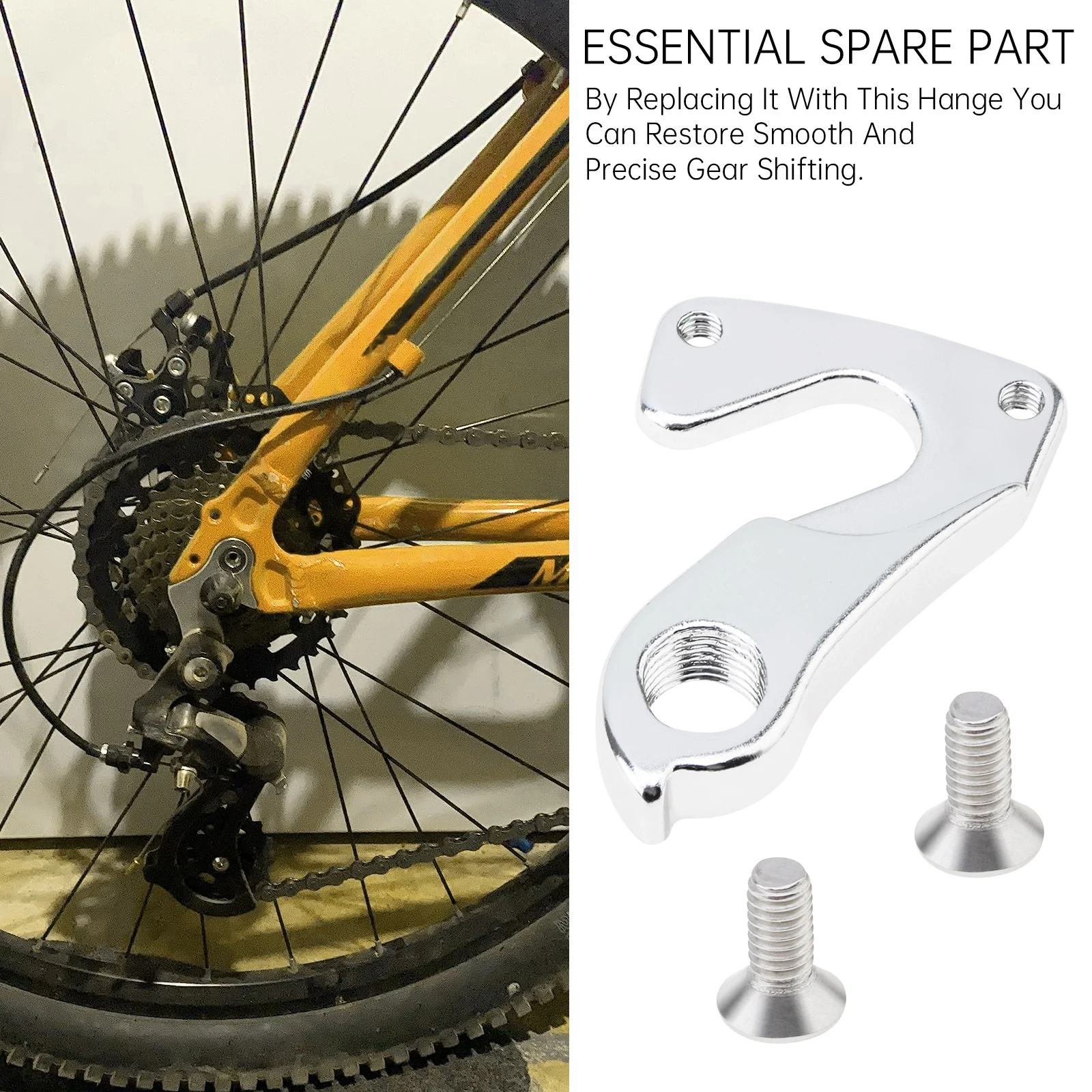 Aluminiumlegierung Universal Hängende Schwanz Hinterhaken Fahrrad Schaltauge Fahrrad Ersatz mit Schrauben – Detail 8