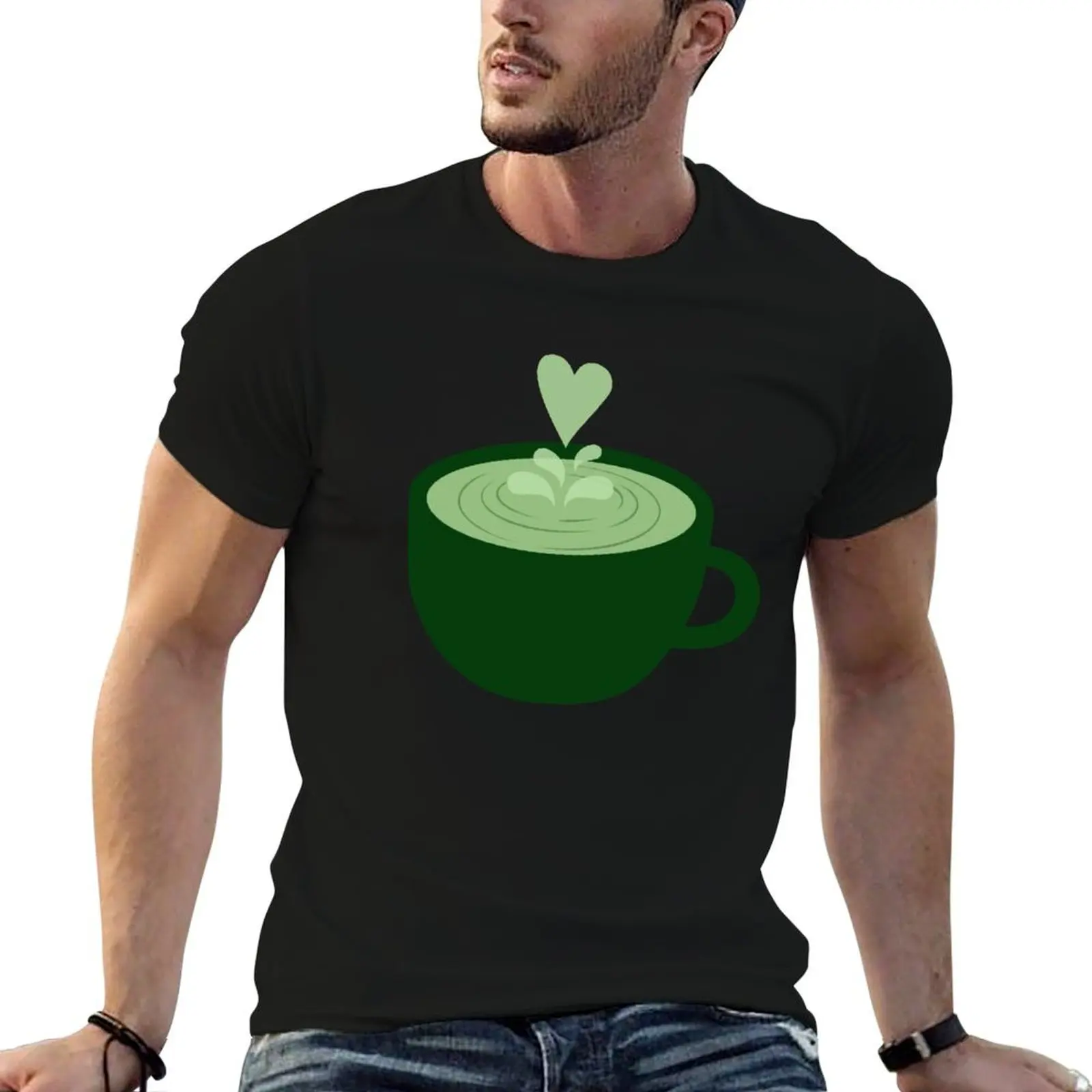 Cute Heart Tea Cup T-Shirt vintage summer shirt tshirts for men