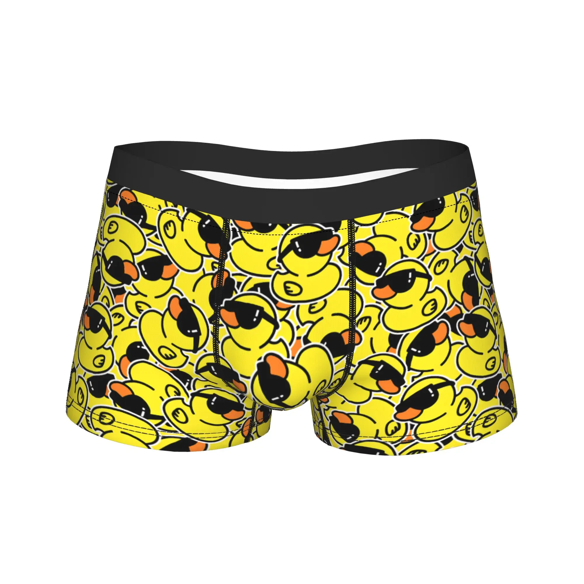 Duck seamless pattern rubber duck Underwear  Male Underpants Custom DIY Elastic Trunk Trenky Shorts Briefs Big Size 2XL