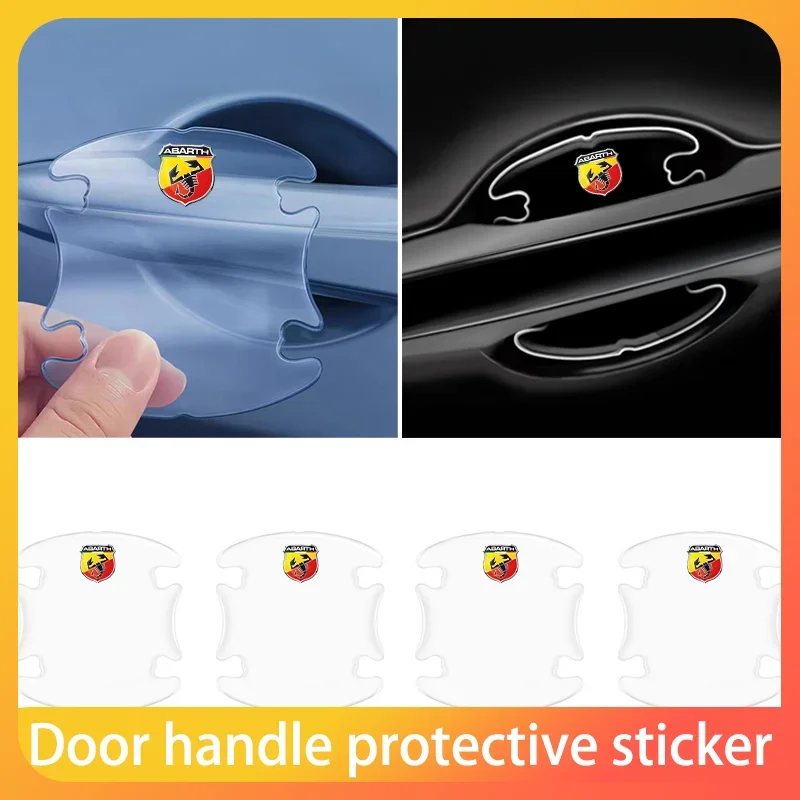 

Car door anti-collision strip door handle protection strip For Abbas Abarth Punto 124/125/500 Stilo Ducato Car Accessories