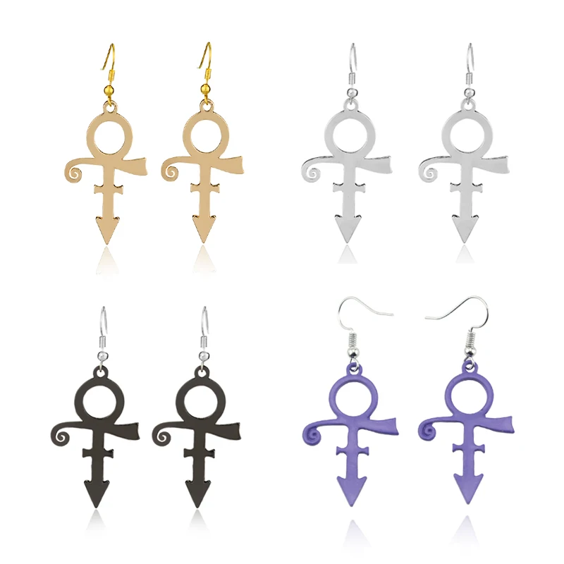 Fashion RIP Famous Singer Prince Memorial Symbol Love Logo Purple Rain High Quality Pendant Necklace Singer Artist Prince Gifts