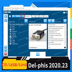 2020.23 with keygen Latest Rele-ase  Softwares del-ph-iis Car Truck Diagnostic Tools Obd Scanner DS-150E send link CD or USB
