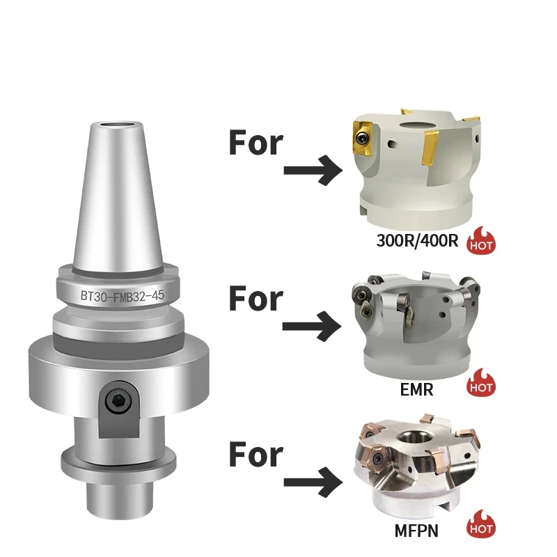 BT NT R8 MT FMB BT30 BT40 FMB FMB22 27 32 Tool Holder 45L 60L 100L CNC Tool Holder 300R 400R Lathe Face Milling Cutter Tool Hold