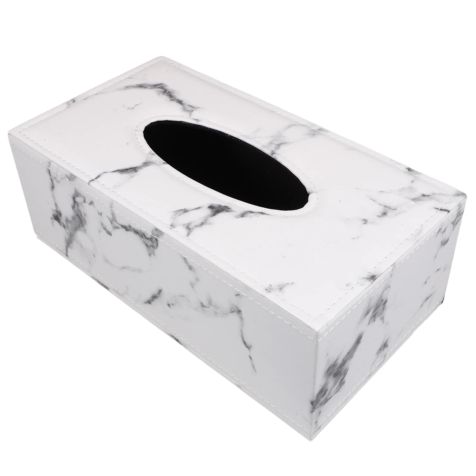 Tissue Box Tabletop Brackets Car Napkin Dispenser Holder Marble Design Container