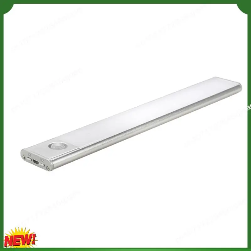 

A48I Беспроводная светодиодная лампа Интеллектуальный датчик человека Ультратонкий светодиодный светильник с магнитной лентой USB-светильник для настенного освещения гардероба