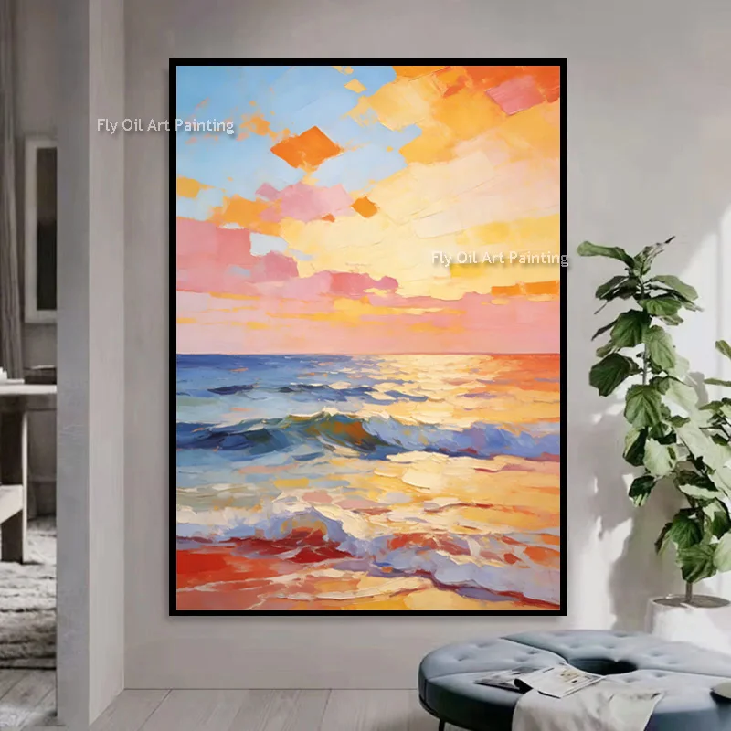 modern-artwork-orange-yellow-sea-sunset-view-canvas-wall-art-decor-items-special-design-blue-pink-ocean-scape-oil-painting-as-gi