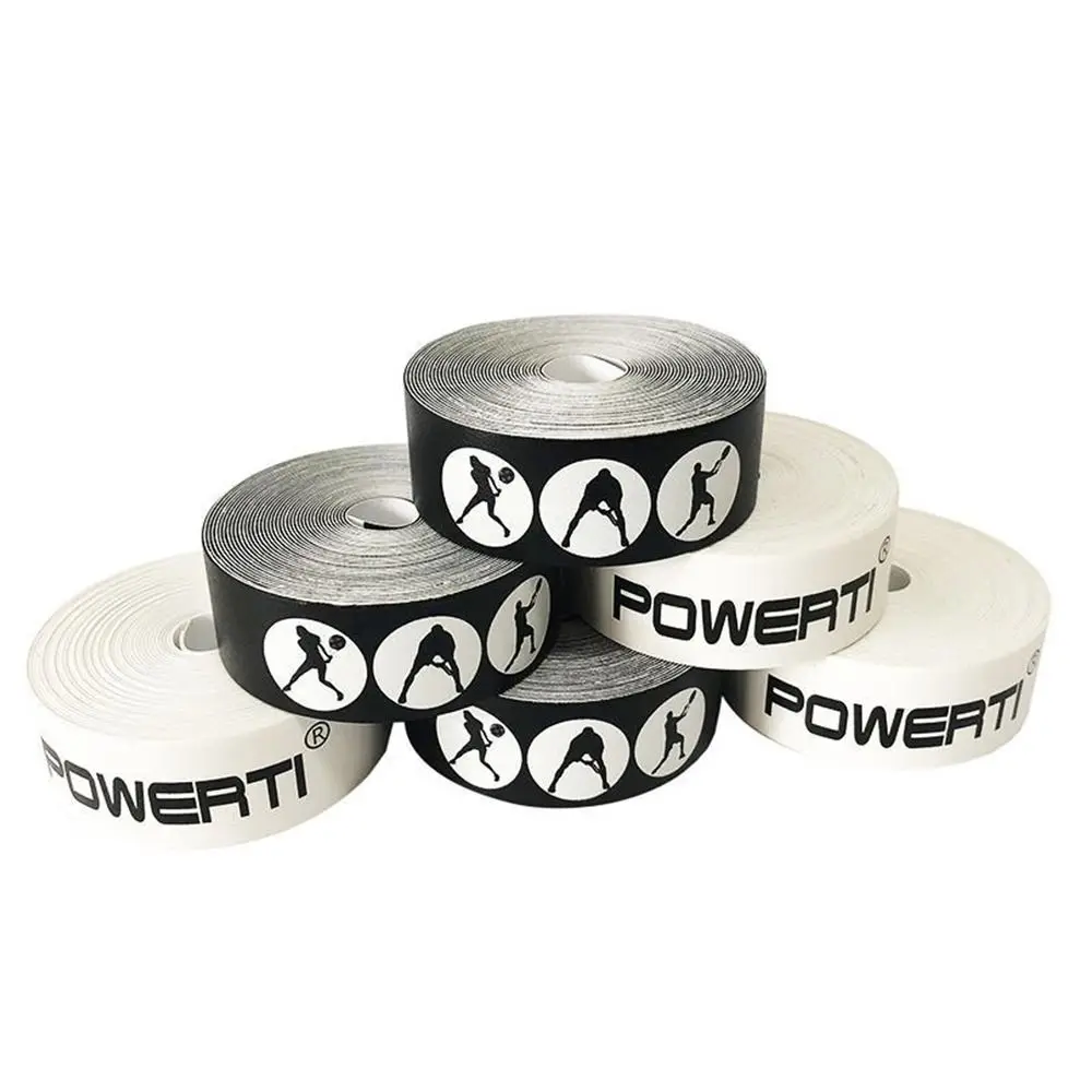 طباعة سوداء بيضاء تقلل من التأثير والاحتكاك، ملصق حماية رأس المضرب يمنع الخدش، شريط واقي لمضرب التنس #3
