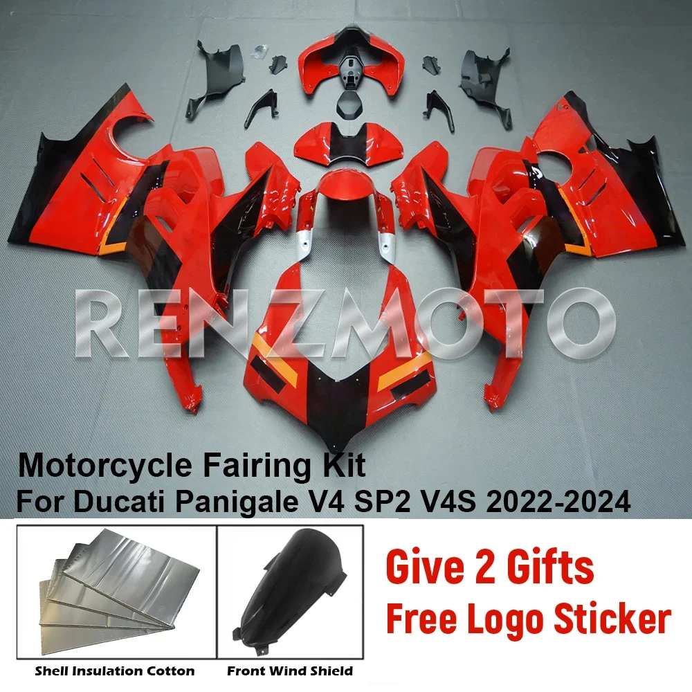 New ABS 22-24 Motorcycle Bike Fairings Set Body Kit For Ducati Panigale V4 V4s S 2022 2023 2024 Bodywork Set Shell Injection 105