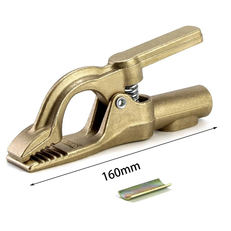 500A Ground Clamp Copper Welding Earth Clamp Electric Welding Machine Argon Arc Clamp A-Shape Clip With Iron Sheet