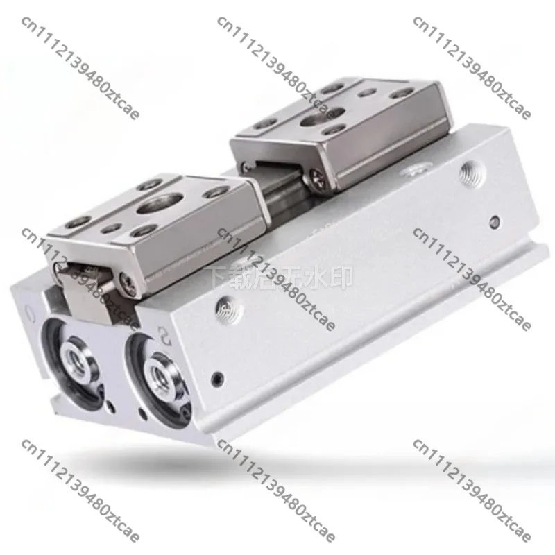 Double Acting Air Cylinder Finger Clamp, Pneumatic Parallel Gripper Mechanical Clamping Tool Industrial Pneumatic Parts 1 Piece