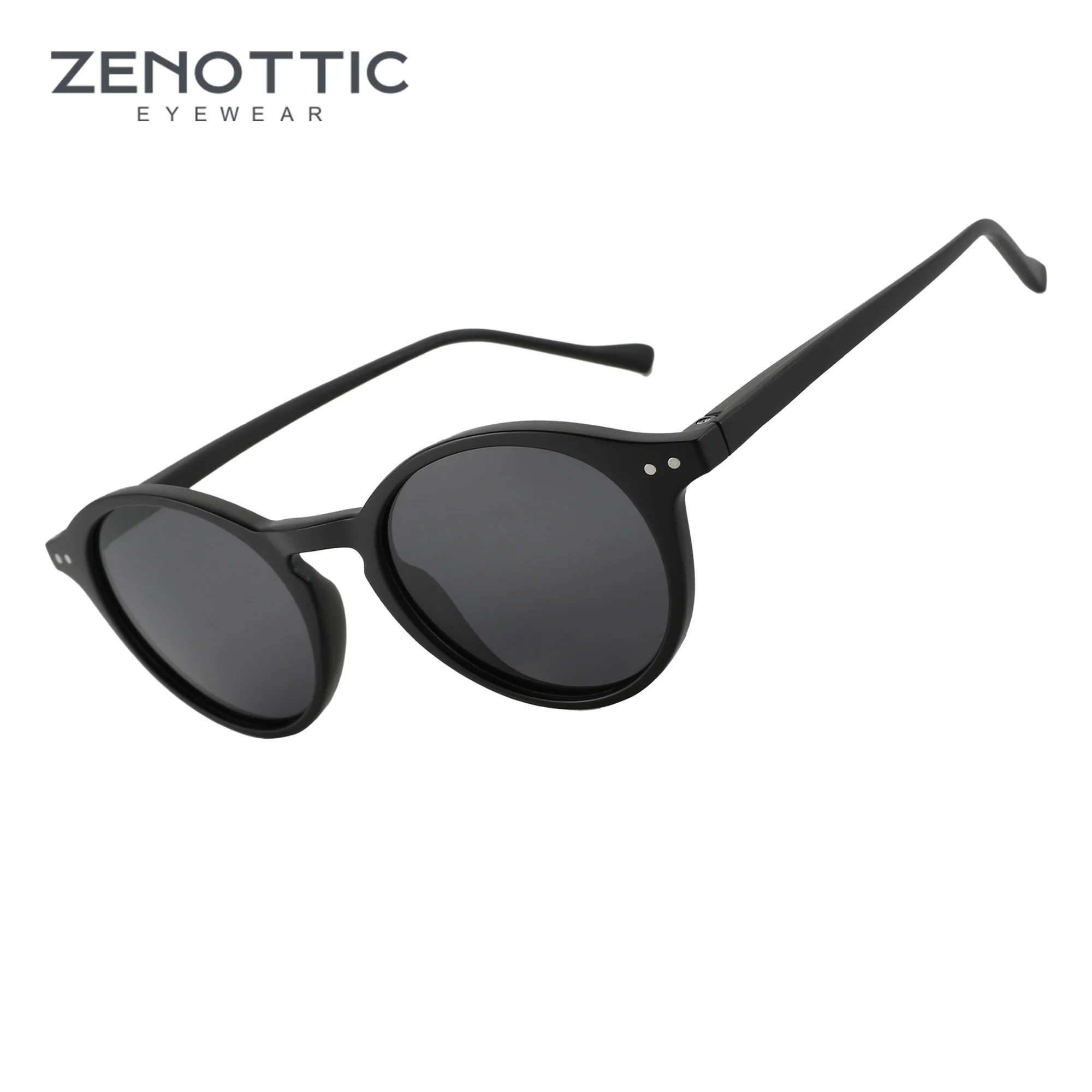 

ZENOTTIC (XL Size)Retro Polarized Sunglasses Men Women Vintage Round Frame Sun Glasses UV400 Goggles Shades