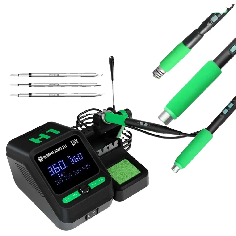 

Mijing H1 Soldering Station With Soldering Iron Tip 210/245/115 Handle For Mobile Phones Electronic Welding Rework Station Tools