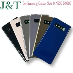 New For Samsung Galaxy Note 8 N950 N950F Battery Back Cover Note8 Rear Door 3D Glass Panel Battery Housing Case Adhesive Replace