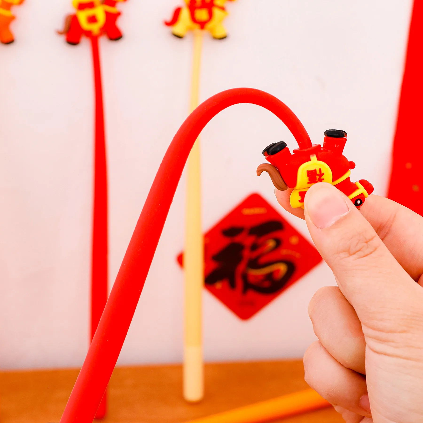 New Year's Pony Shake Music Neutral Pen Student Cute Exam Signature Waterpen High Value Year of The Horse Stationery