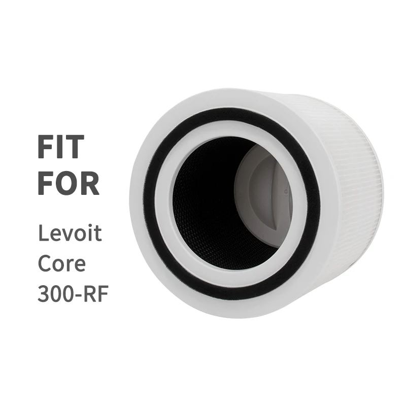 Air Purifier Filters Cylinder Filter Replacement For Levoit Core 300-RF H13 HEPA and Activated Carbon High-Efficiency Pre-Filter