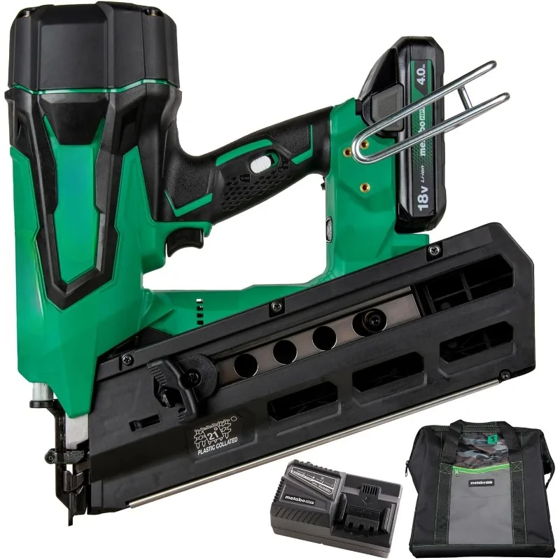 

Cordless Framing Nailer Kit | Round Head Nails from 2-Inch up to 3-1/2-Inch | 1-18V 4.0Ah Li-Ion Battery w/Fuel Gauge