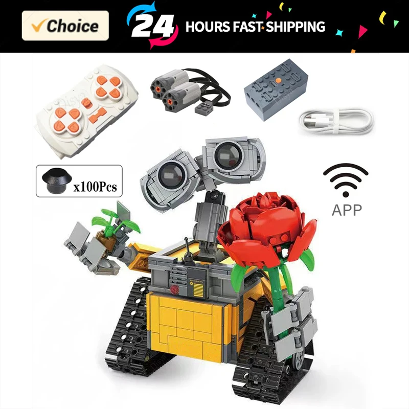 687 Stuks Muur Robot High-Tech App Rc Robot Motor Power Functies Diy Educatieve Bouwsteen Model Voor Kinderen Speelgoed Cadeau