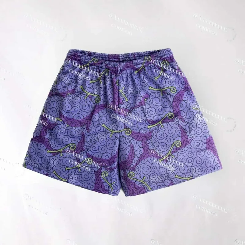 

Цельные аниме-периферийные персонажи с узорами для взрослых и детей, летние быстросохнущие повседневные пляжные шорты с 3D принтом