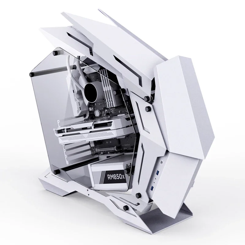 حافظة جديدة تمامًا Jonsbo MOD-3 Mini White RGB Middle Tower Case PC Gaming CASE