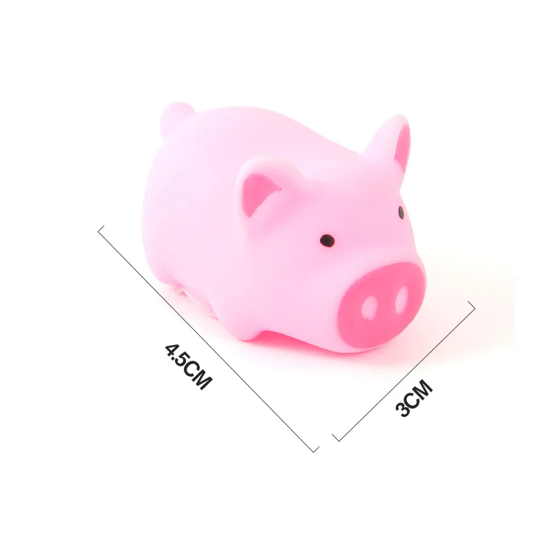 Cartoon Pig Pet Stress-Relieving Squeeze Toy Bouncing Animal Toy for Anxiety Relief Fun Gift for Boys Girls Kids & Adults