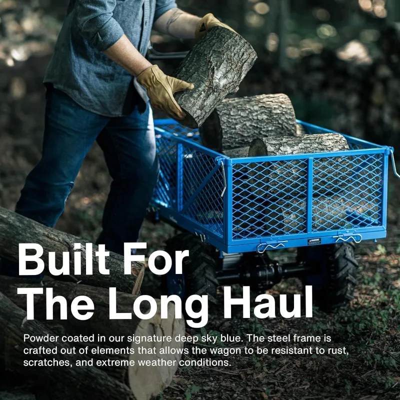 عربة المرافق الكهربائية 48 فولت، تحميل 500 رطل و1000 رطل، عربة مزرعة ليثيوم أيون