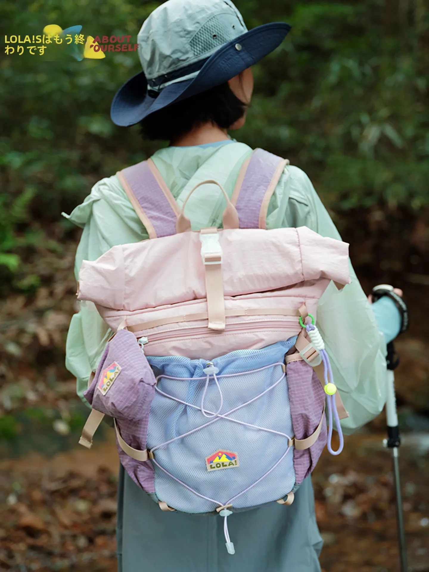 Lightweight Outdoor Dual Shoulder Bag Climbing Backpack School Campus Bookbag Hiking Bag Student Backpack Color Block Bag