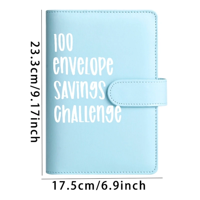 مجموعة مخطط الميزانية مع مغلفات نقدية وملصقات أرقام، مجلة مخطط الميزانية المكونة من 6 حلقات لوضع الميزانية Y9RF