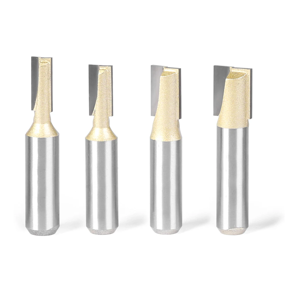 Profissional Shank Limpeza Bottom Bit, Fresa para Madeira, Carboneto de Tungstênio Router Bit, Woodwork Tool Set, Fresa, 6mm, 12mm