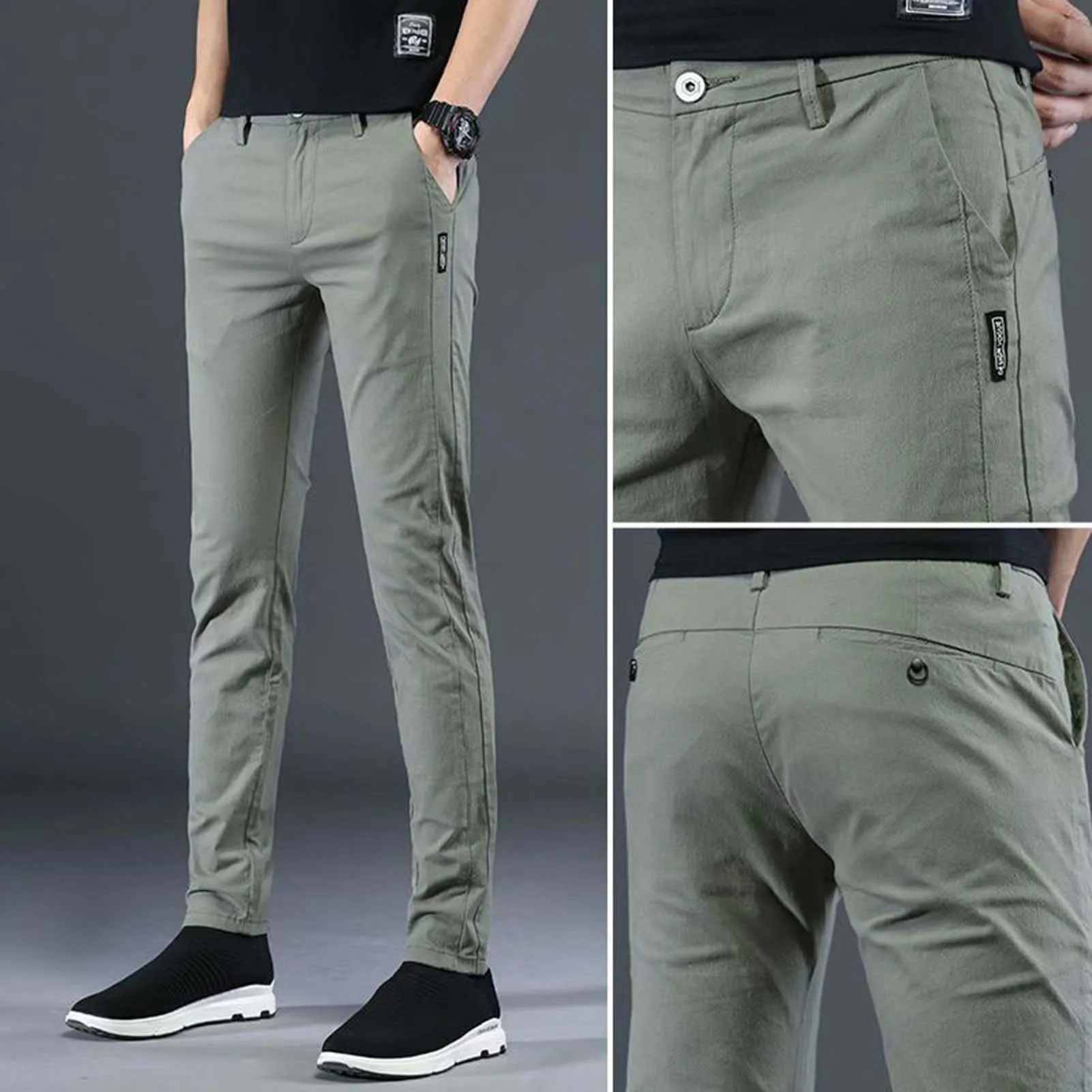 Men's Athletic Casual Pants Quick Dryling Comfort Straight Fit Pant Gift for Christmas Birthday New Year