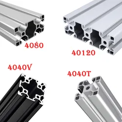 1pcs 4040 4080 40120 40160 Aluminum Extrusion Profile Frame Anodized Linear Guides For CNC 3D Printer Part Laser 600/800/1000mm