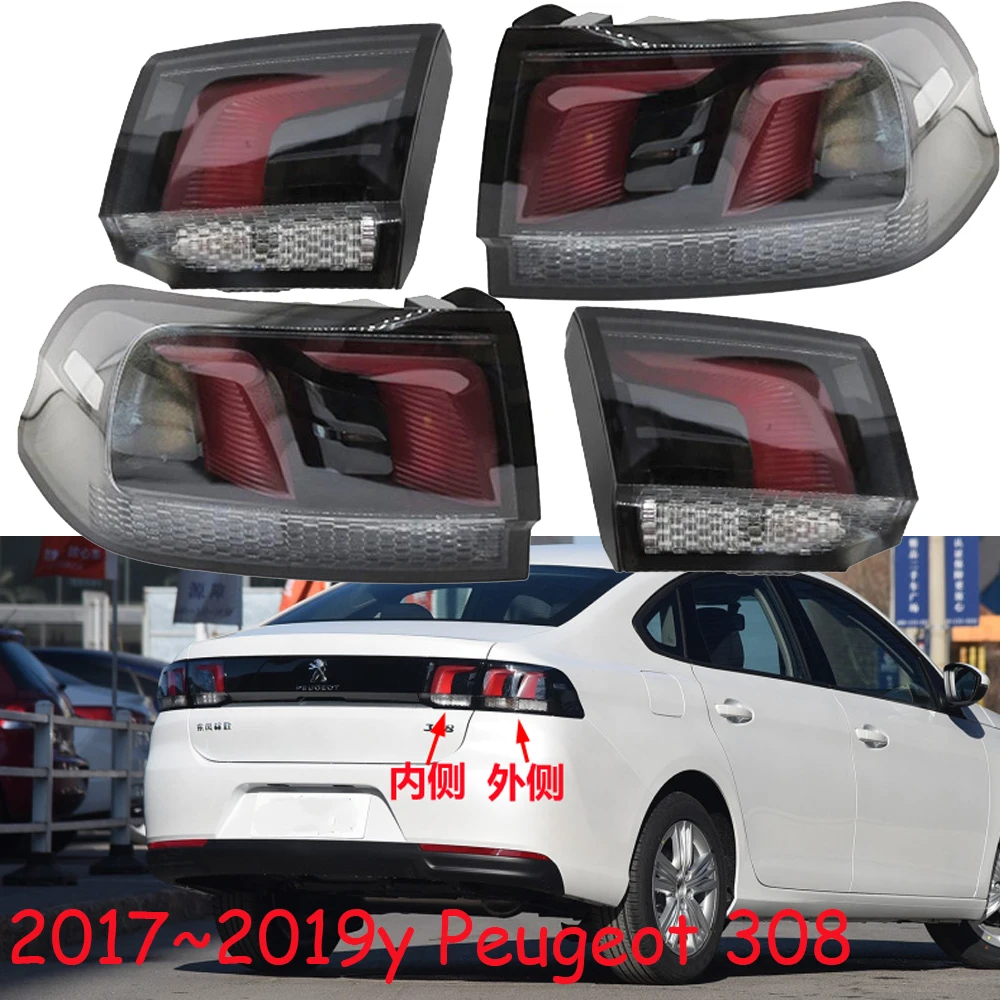 

1pcs car bumper tail light for Peugeot 308S taillight 2017~2019y for Peugeot308S Taillamp for Peugeot 308S fog lamp