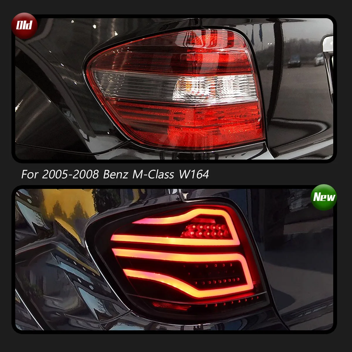 TYPY Car Tail Lights For Benz M-Class W164 2005-2008 LED Car Tail Lamps Daytime Running Lights Dynamic Car Accessories