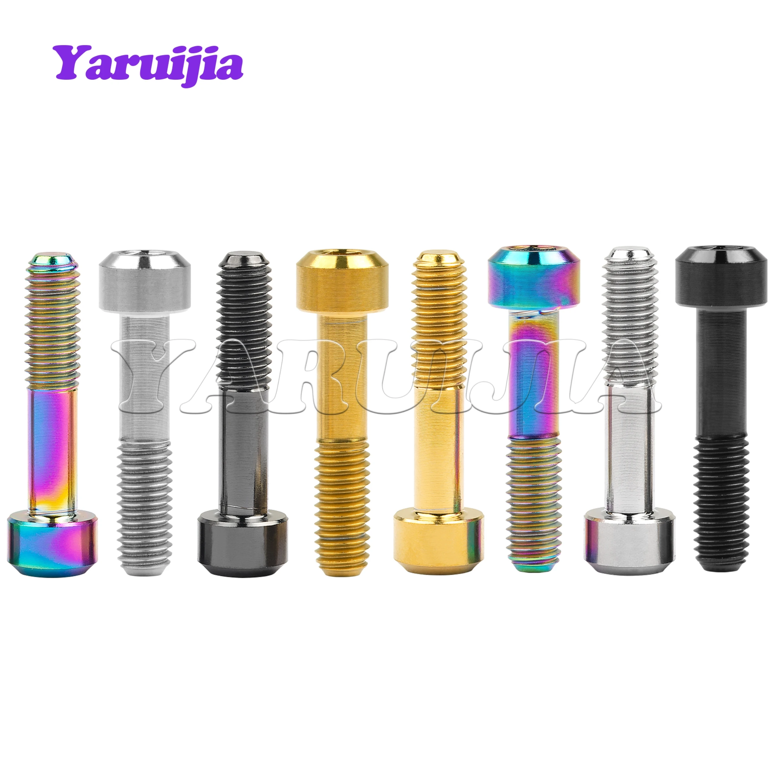Титановый болт Yaruijia M5x23 мм, винт с шестигранной головкой и головкой для велосипедного диска для DIN912 Gr5