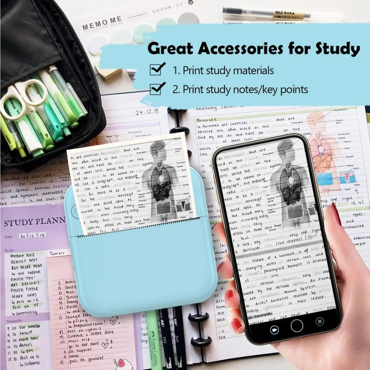 6 Color Self-Adhesive Thermal Paper Printable Sticker Label Paper Clear Print For Peripag Poooli Papeang Printer For Phone Photo