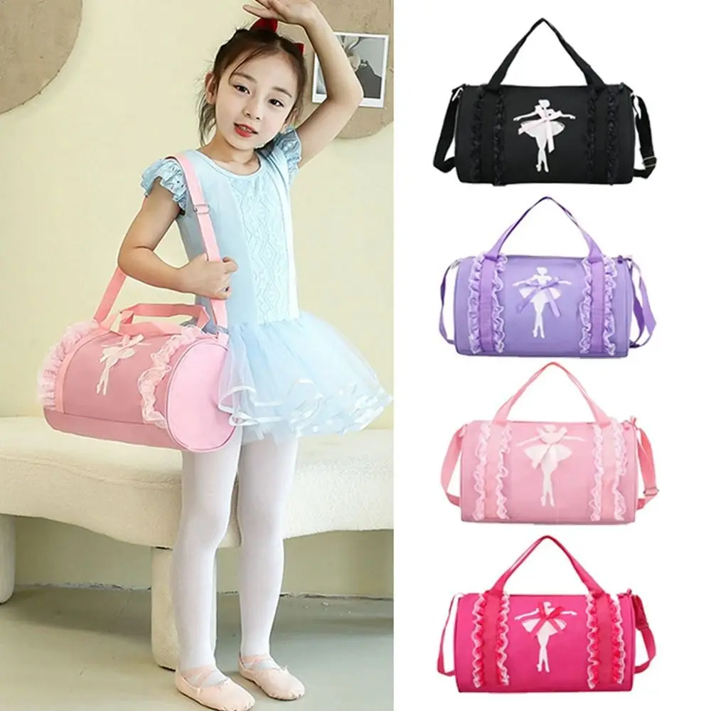 Ballet Dance Bags Handbag Pink Girls Lovely Backpack Baby Package Ballet Bag Handbag One Shoulder Bag Waterproof Princess Bag