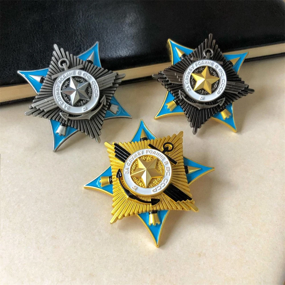 Reproduction of the Russian Metal Commemorative Medal of the Soviet Medal of Honor And Armed Forces Medal Badges Ornaments