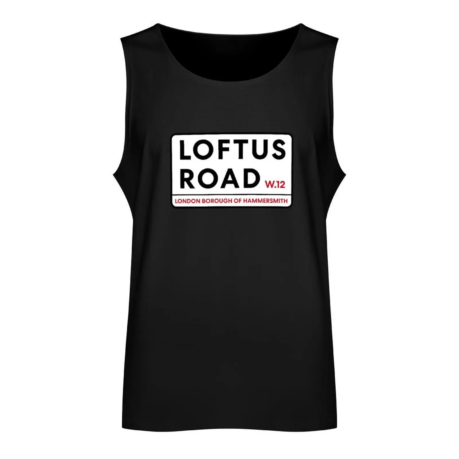 Loftus Road W12 Queens Park Rangers Road Sign Tank Top T-shirt male summer 2025 Gym man