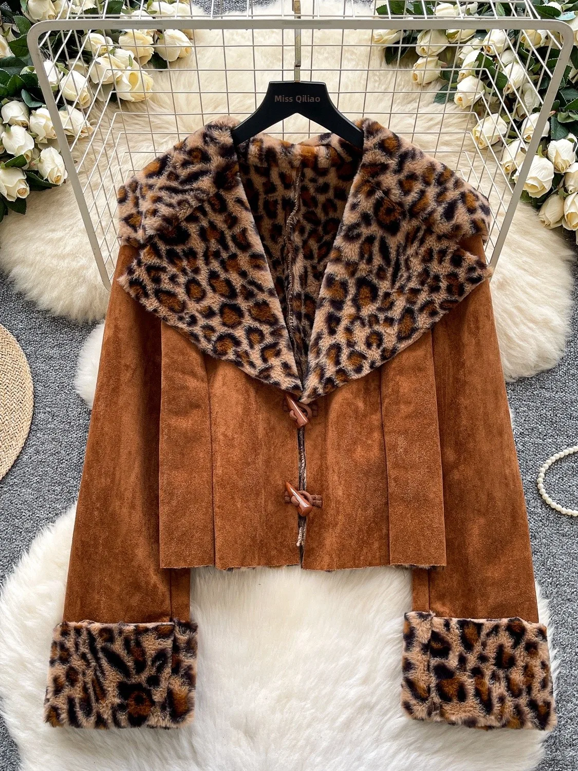 

Faionable Commuter Sle ort Jaet из искусственного меха, женский роскошный длинный воротник с большим воротником, шикарный топ небольшого размера