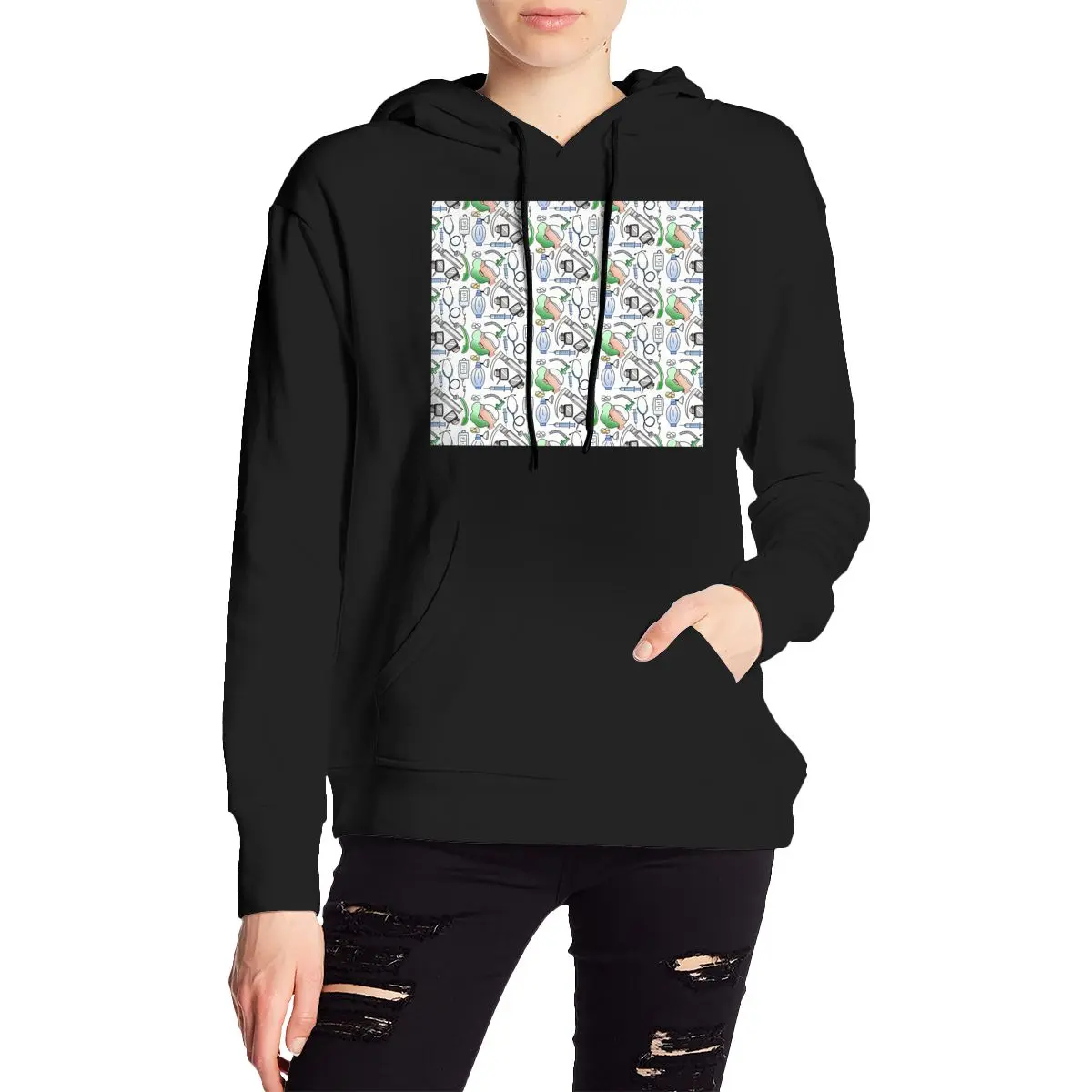 Anesthesia Hoodie Harajuku Pullover Autumn Winter Men's Women's Couple Sweatshirts Long Sleeve Tops