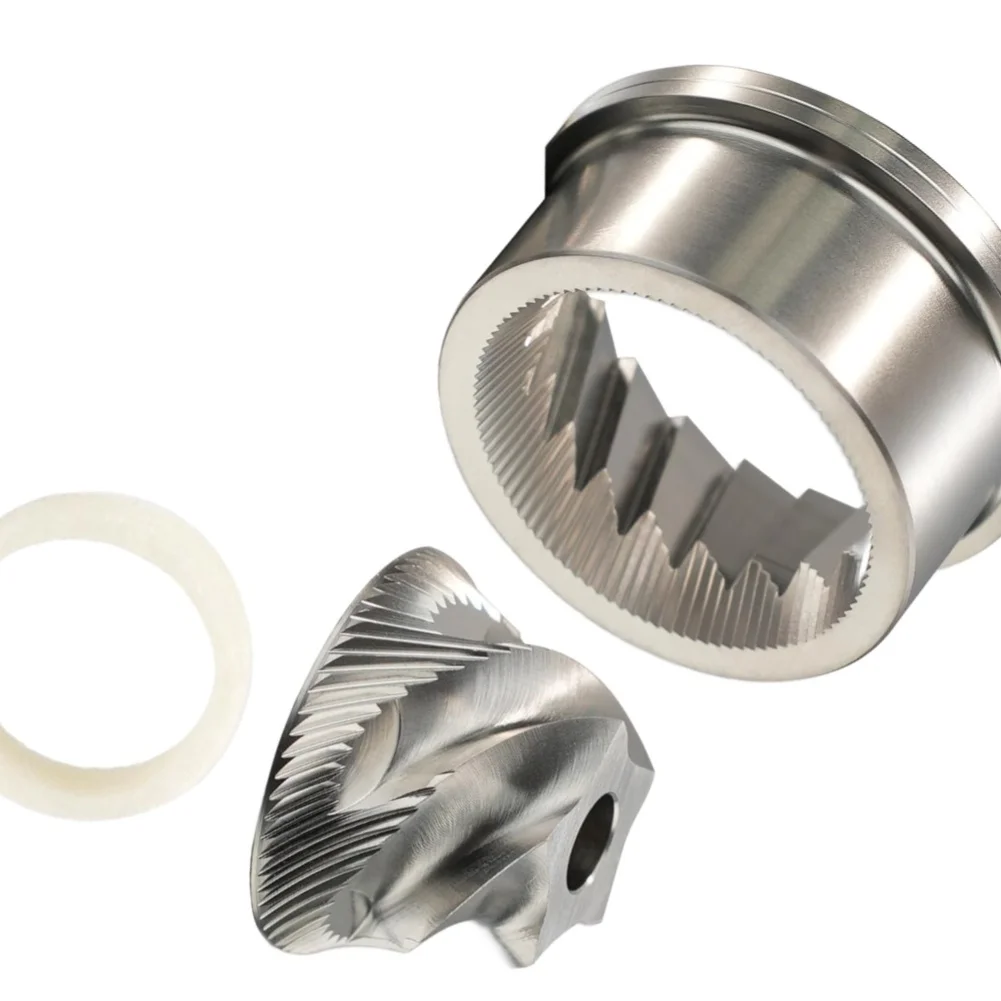 Stainless Steel Burr Set with Felt Washer for For BREVILLE 870/876/878/860/820/840 Coffee Machines Featuring 5 Point Burr Design