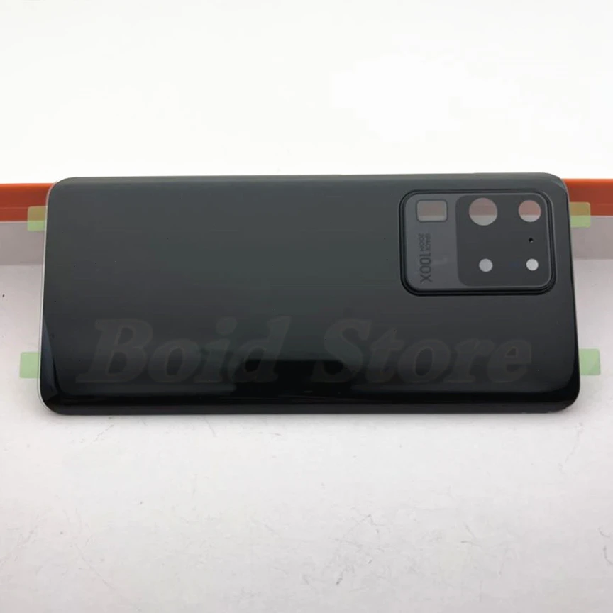 Battery Back Cover For Samsung Galaxy S20 Ultra G988 Glass Panel Rear Door Housing Case Camera Glass Lens