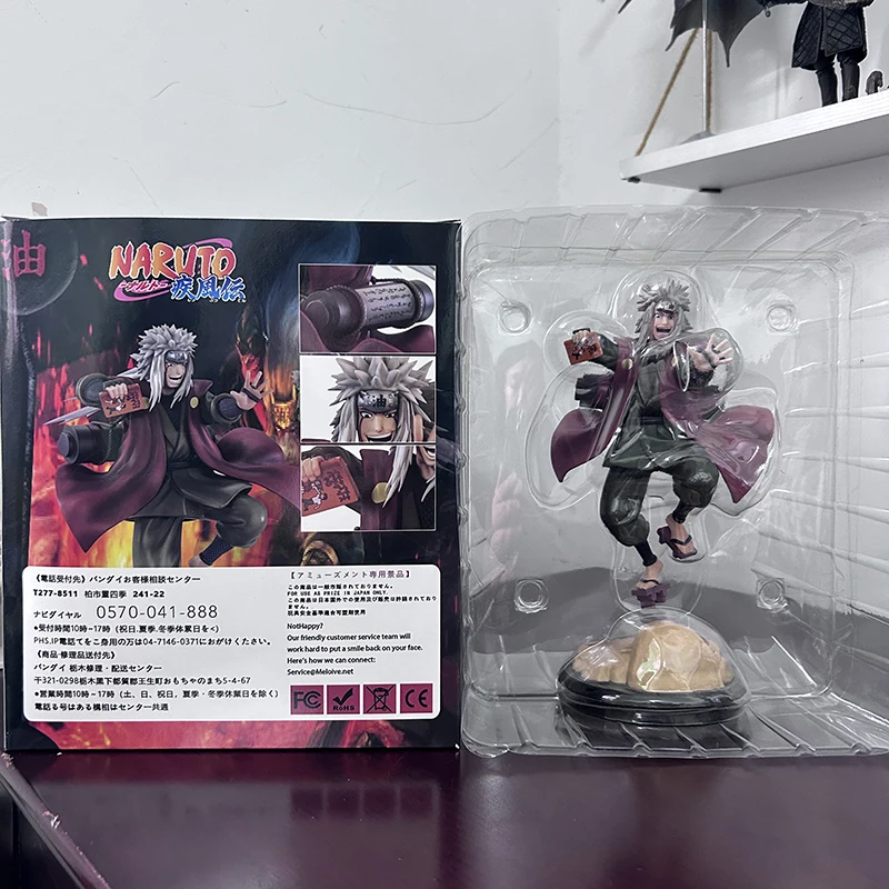 Heiße Anime Naruto Shipp uden Figur Jiraiya geile Kröte Meister Manga Statue PVC Sammler Modell Action Figur Spielzeug Puppe Geschenke