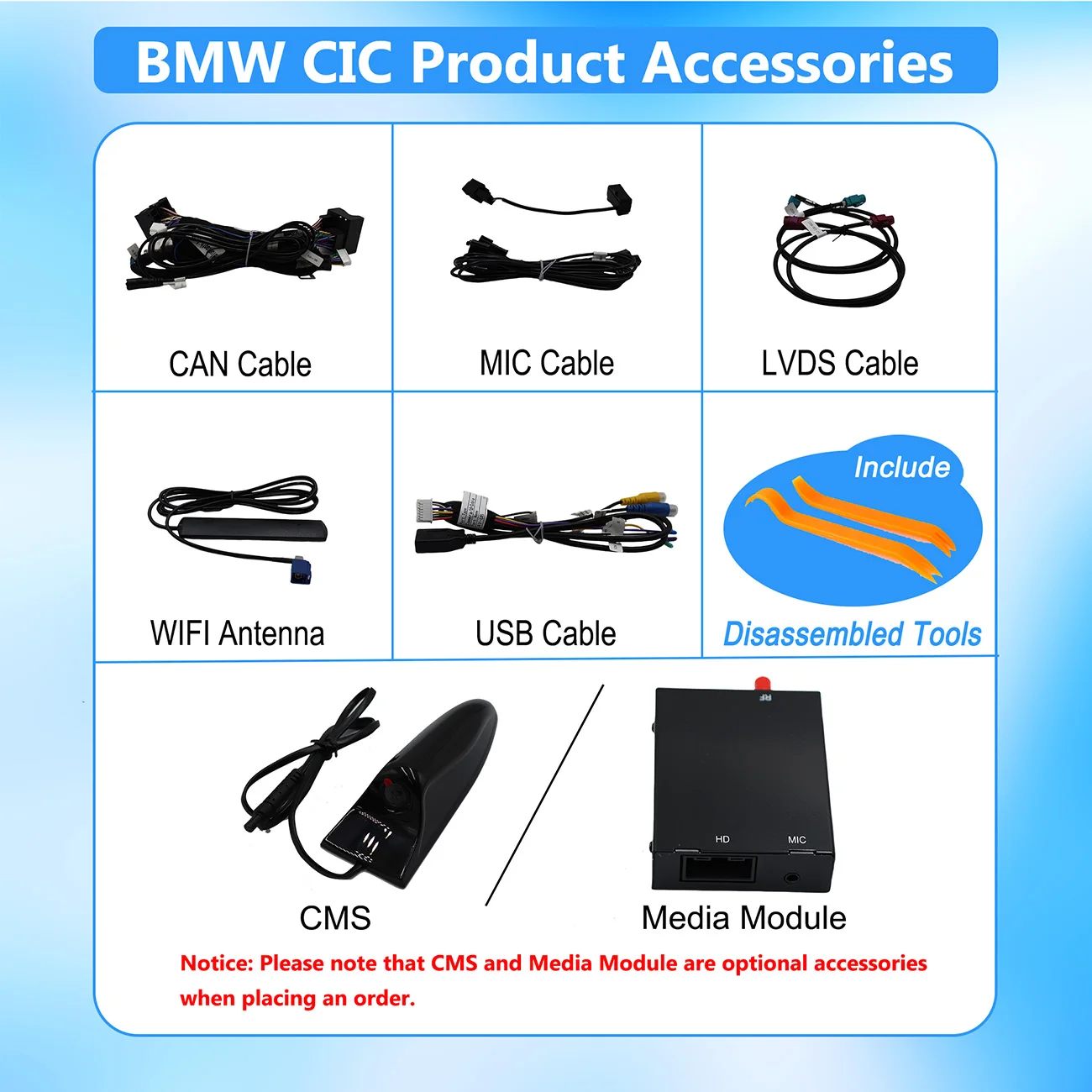 CarPlay Android Auto اللاسلكي لنظام BMW CIC MINI 2009-2014 مع وصلة مرآة AirPlay CarPlay وظيفة دعم خلفي #6